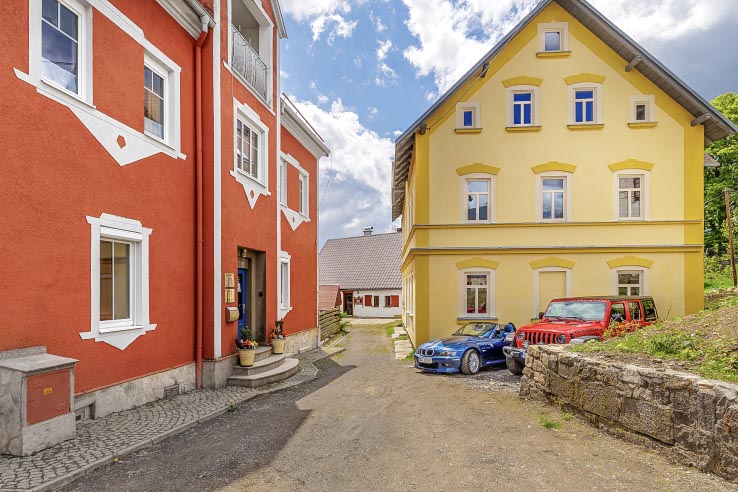 Apartment houses in Ore Mountain Mining Region